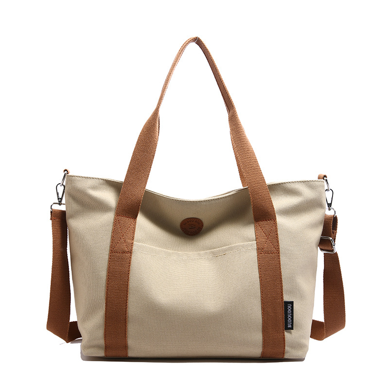 Women's handbag, single-shoulder bag 2025, niche college student casual handbag, large capacity tote bag for commuting Item Picture