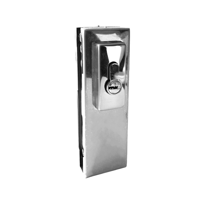 Stainless steel frameless glass single-line upper and lower door clamps, ground lock pins, glass door clamps, universal glass door lock clamps Item Picture