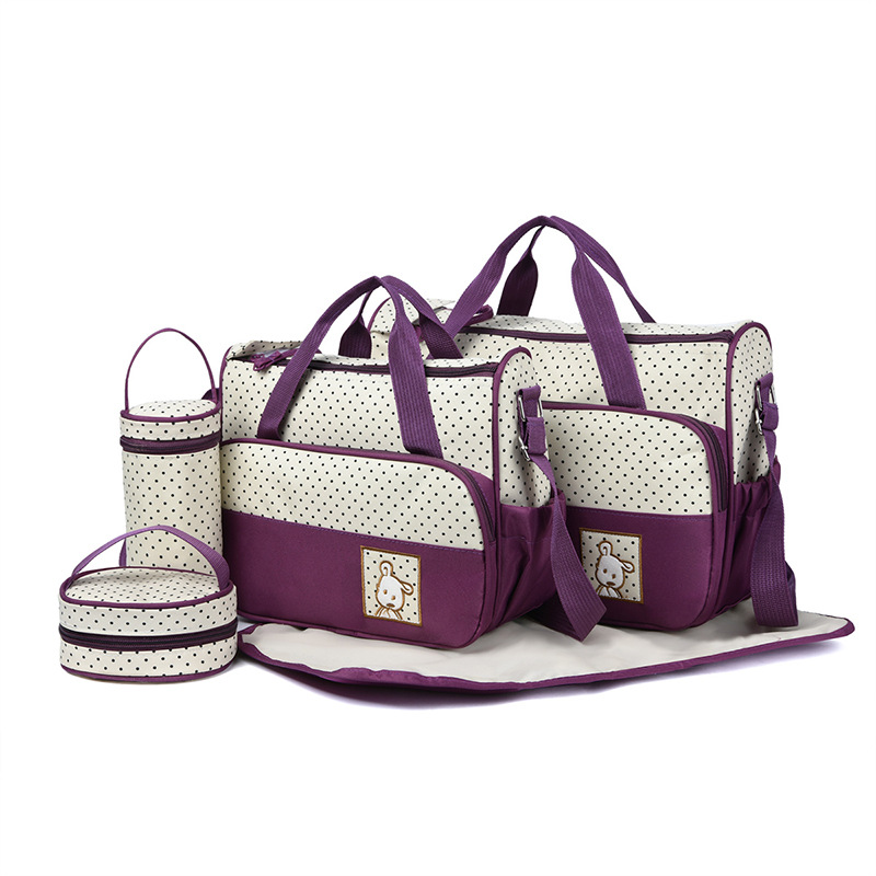 2025 New hand-held mommy bag, single-shoulder crossbody multi-functional mother and baby bag, maternity bag, baby stroller hanging bag Item Picture