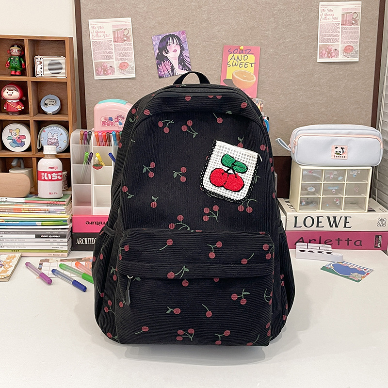 New cross-border backpack with a cute campus style and an ins fresh and clean backpack for junior and senior high school students, a Korean-style fashionable schoolbag details Picture