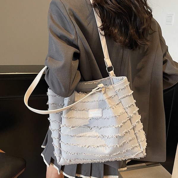 Summer simple and high-end large bag for women 2025 new style fashionable and versatile single-shoulder commuting bag with large capacity tote bag Specification drawing