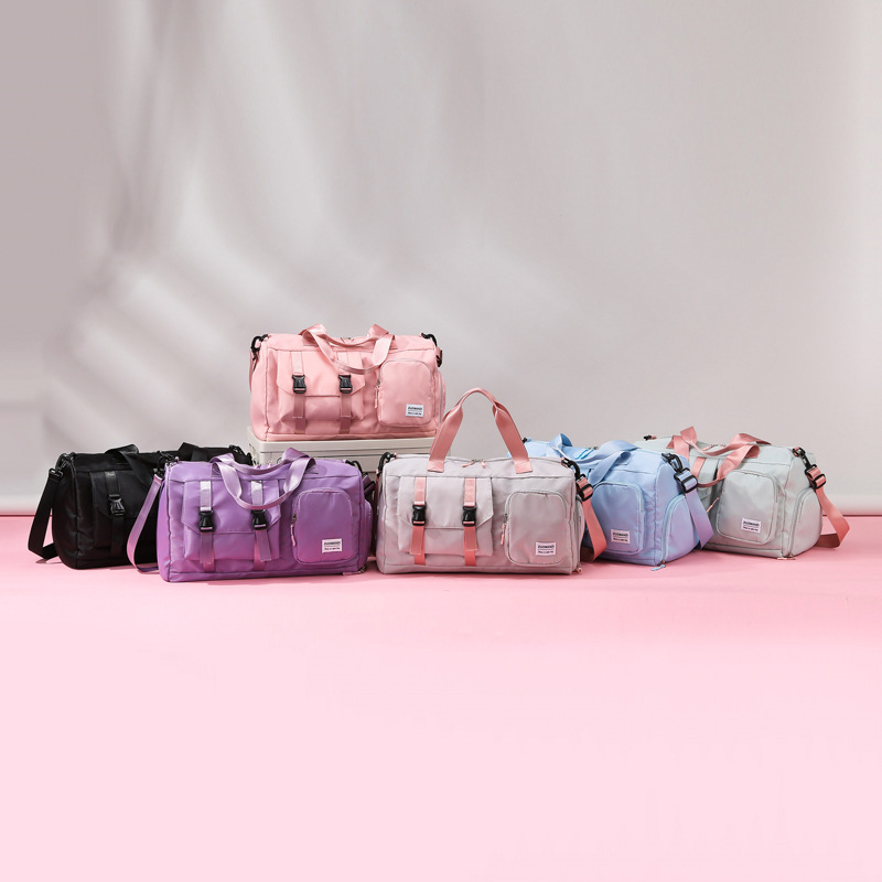 Short-distance travel bag, large-capacity backpack, men's hand-carry business luggage storage, sports and fitness bag, dry and wet separation, women's style Application Scenario