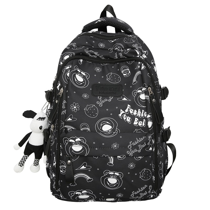 Japanese Harajuku schoolbags, large-capacity travel cartoon backpacks for male junior high school students, and the backpacking trend for female college and high school students Item Picture