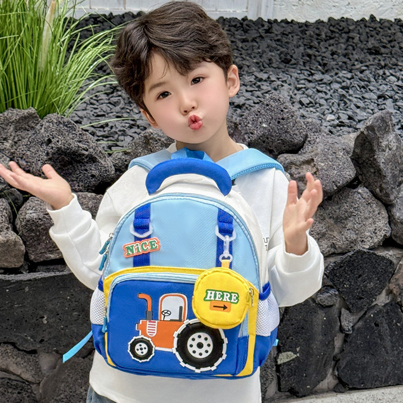 Kindergarten schoolbags, cartoon and animation, small and medium-sized class children's schoolbags, 3-5 years old boys and girls backpacks, preschool class backpacks details Picture