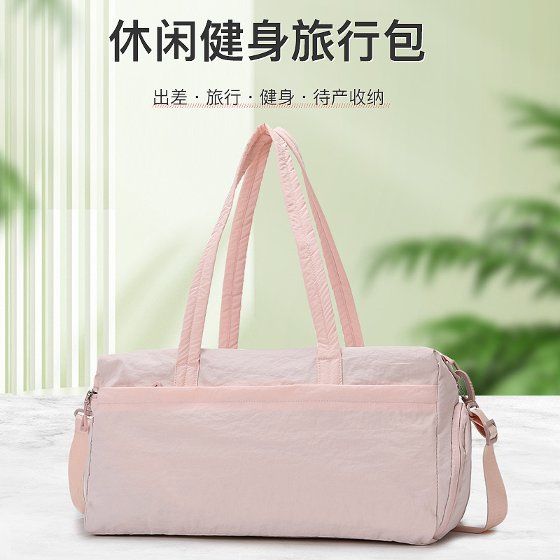 A new large-capacity hand-held short-distance travel bag with dry-wet separation, and a lightweight luggage bag with dry-wet separation full figure