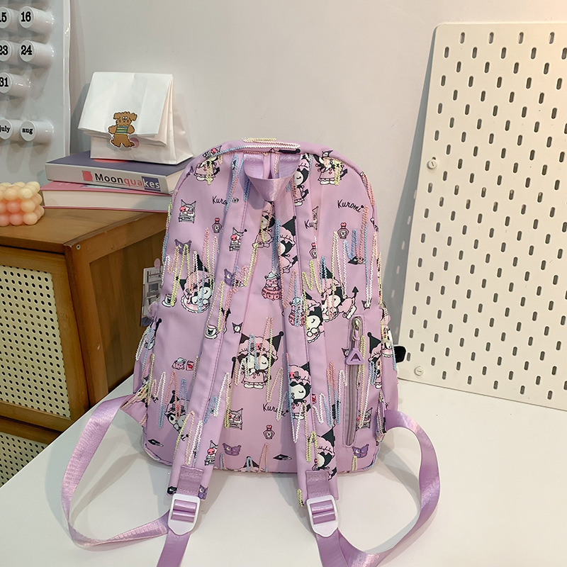 High-appearance-level schoolbag, cute cartoon backpack for female primary school students, large-capacity lightweight backpack in Japanese style for junior high school students on Instagram Specification drawing