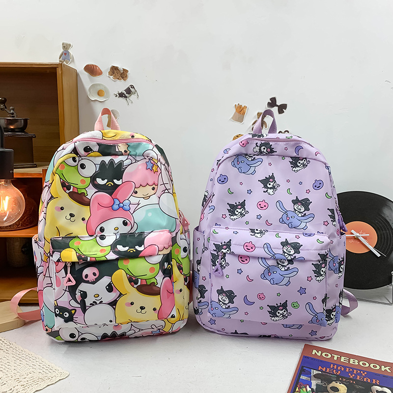 Cross-border schoolbag: Korean version for girls, a backpack for primary school students in grades three to six, and cartoon lightweight backpacks for junior and senior high school students details Picture