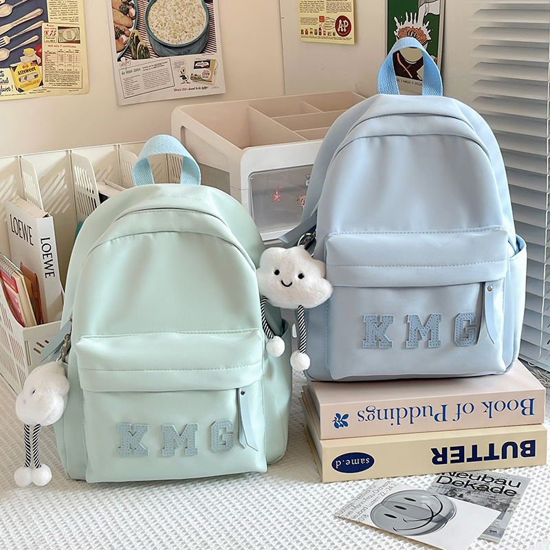 Cross-border backpacking girl's spring outing backpack, simple and casual travel bag, primary school student study tour small schoolbag full figure
