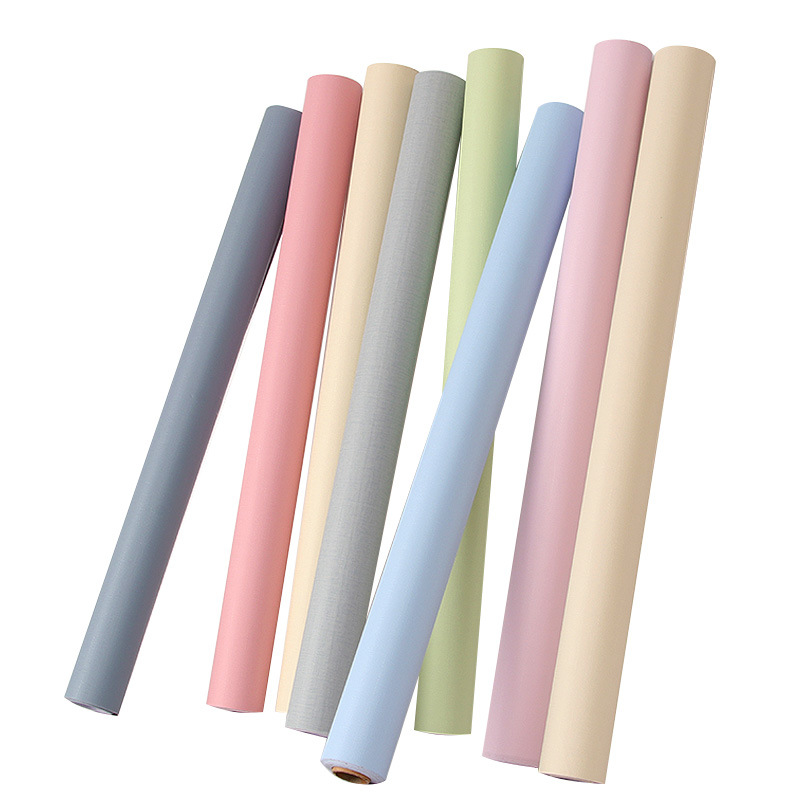 Thickened wallpaper self-adhesive wholesale, waterproof and moisture-proof, plain color bedroom wall wallpaper stickers, three-dimensional Item Picture