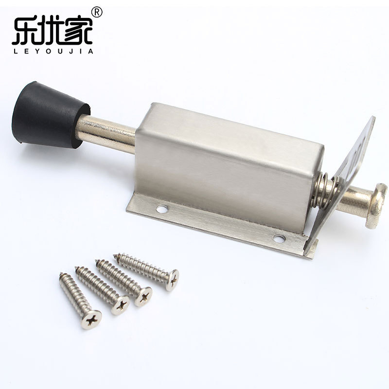 Factory wholesale stainless steel foot pedal door fixers, rubber door supports, foot pedal door tops, movable door top anti-sway devices, and door resistors Specification drawing