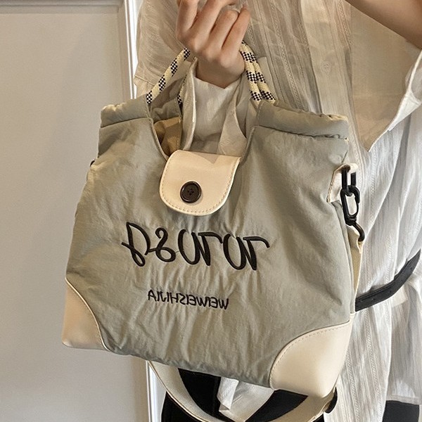 High-end, large-capacity, large bag for women, new Spring/Summer 2025 Korean-style quality single-shoulder crossbody bag, commuter tote bag full figure