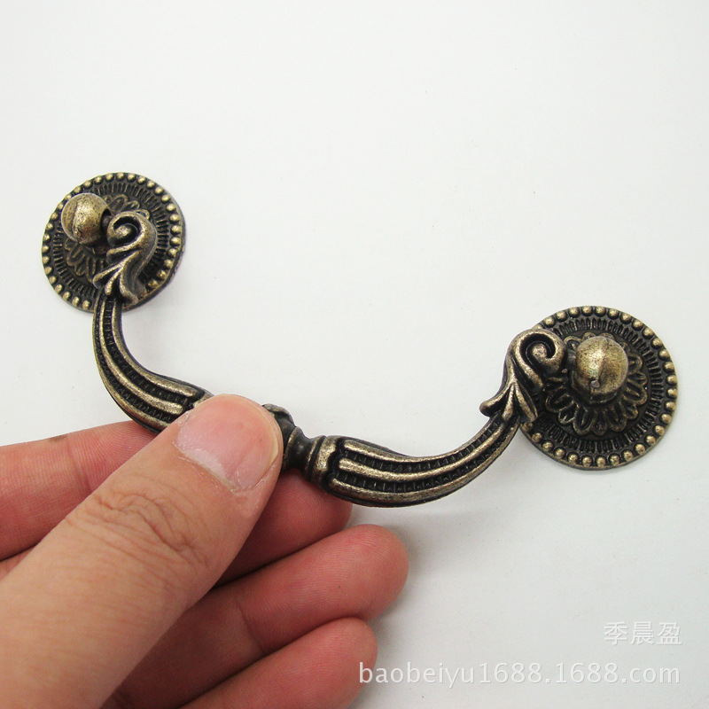 Chengyu K099 Antique European-style drawer handle, retro jewelry box, wooden box handle, zinc alloy hand-held classical handle Application Scenario