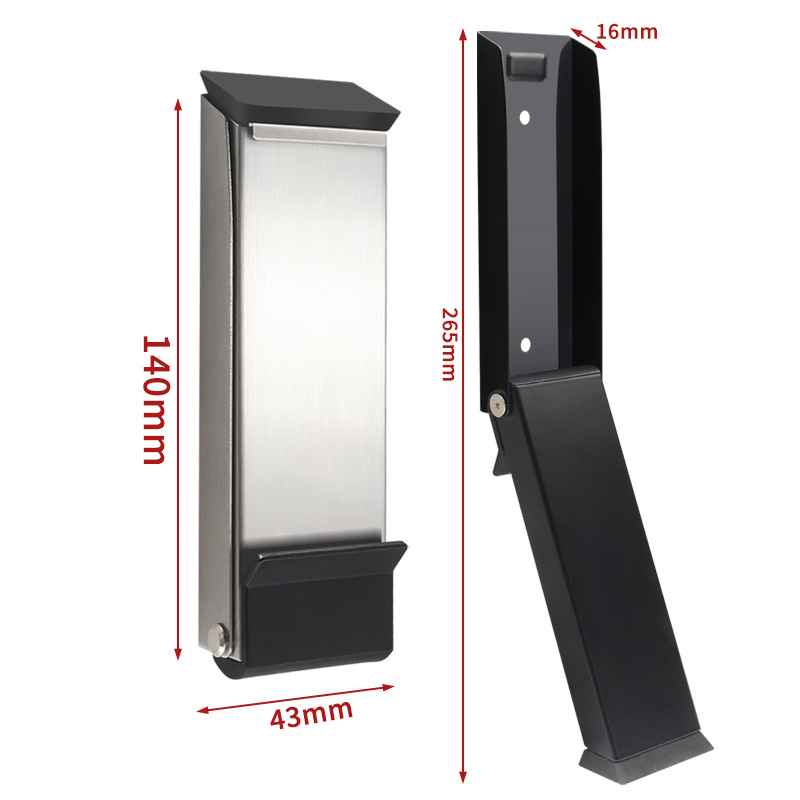 No need for drilling, raised stainless steel door stopper, magnetic door stop, windproof, anti-pinching, anti-slip metal when stepped on by hand or foot Item Picture