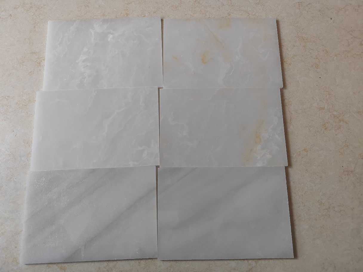 Shanghai translucent stone, acrylic marble plate, jade-like luminous board, background board sample, villa bar full figure