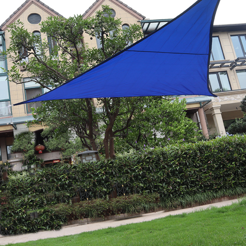 Triangular 3*4*5M sunshade sail, outdoor sunshade canopy, sky curtain, rain canopy, landscape canopy, waterproof sunshade fabric Application Scenario