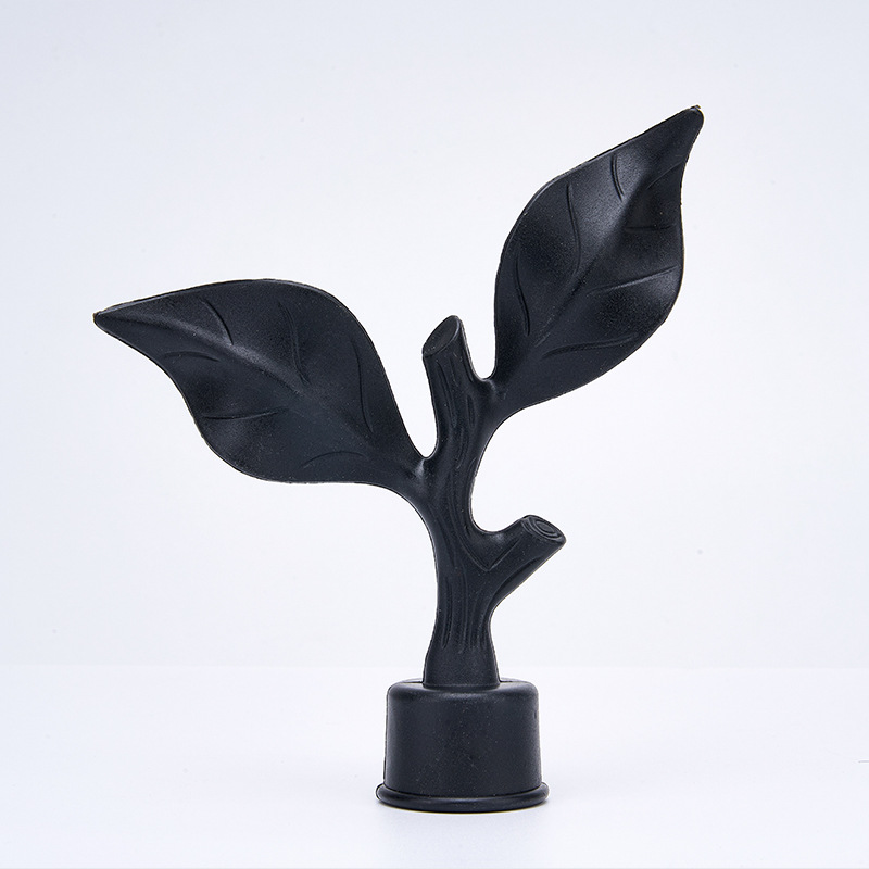 American-style curtain decorative heads, curtain accessories, Roman rod heads, rod sealing and sealing auxiliary materials, plastic imitation ironwork heads details Picture
