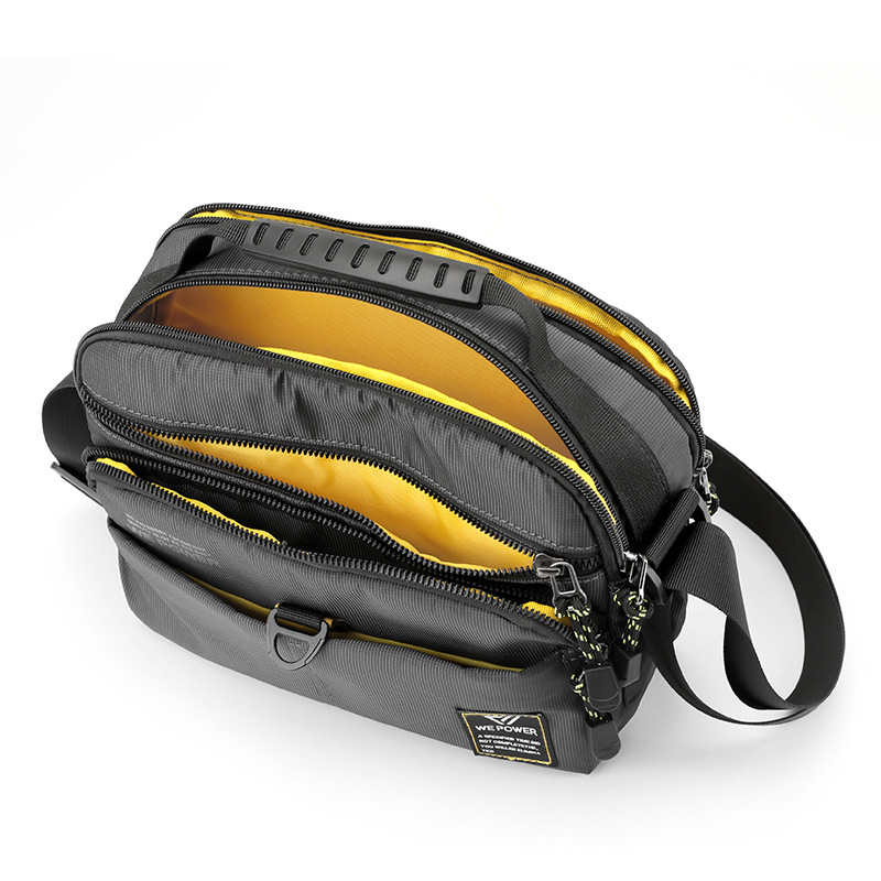 WEPOWER's new men's single-shoulder bag, outdoor casual crossbody bag, large-capacity messenger bag, and hand-held men's bag Specification drawing