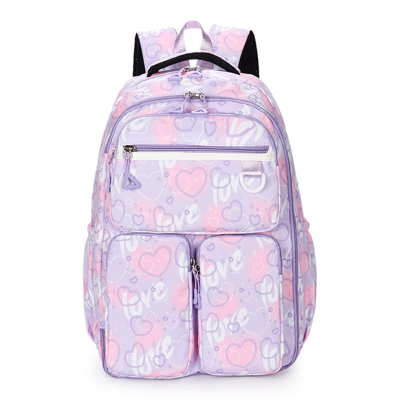 Refrigerator-style door student schoolbag for women, lightweight, large-capacity, lightweight, dreamy backpack, fashionable storage letter backpack Application Scenario