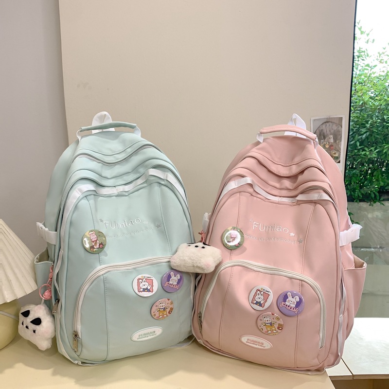 Cross-border Japanese-style schoolbag for female high school students, with a unique design sense, large capacity and high appearance level. Korean-style schoolbag for junior high school students full figure