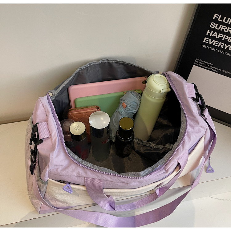 2025 New outdoor sports travel bag for short trips, large-capacity dry and wet separation storage bag, hand-held fitness bag Specification drawing