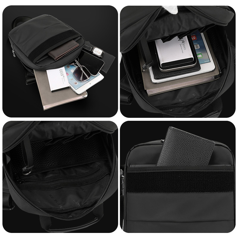 WEPOWER's new men's hand-held shoulder bag, large-capacity crossbody men's bag, business travel waterproof crossbody bag Specification drawing