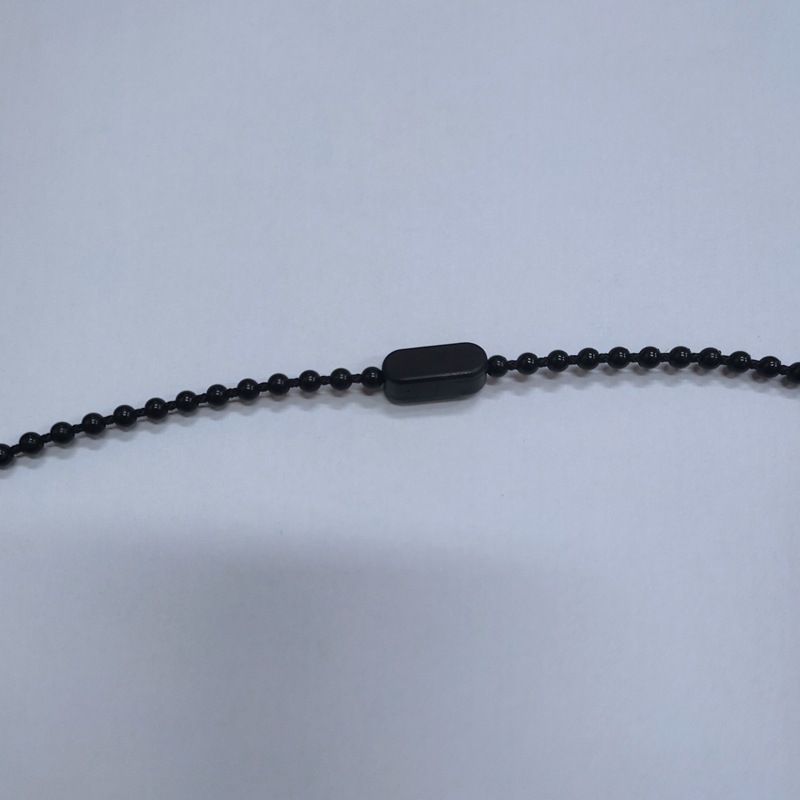 Cross-border wholesale of 10-meter black bead chain and 10-piece bead buckle set for roller blinds, curtain pull beads and bead buckle accessories Item Picture