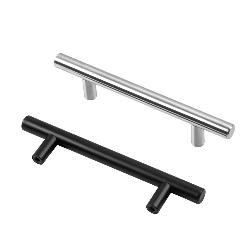 Factory direct sales: 201 stainless steel hollow handle wine cabinet, T-shaped handle cabinet drawer furniture, door handle, gold Application Scenario