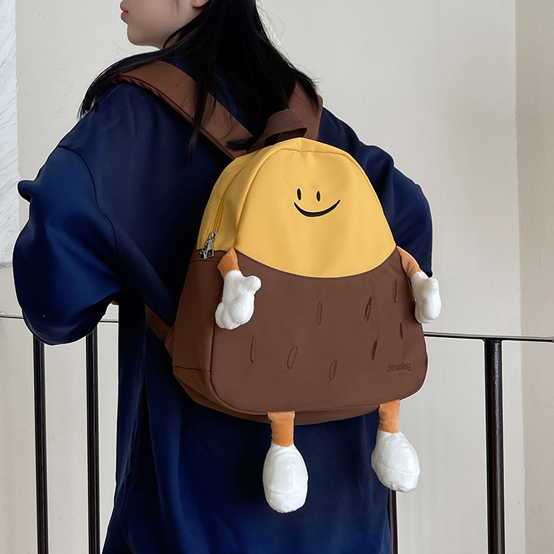 Cross-border cute backpack for women, cartoon casual light backpack, simple large capacity, high appearance level, student bag trend Application Scenario