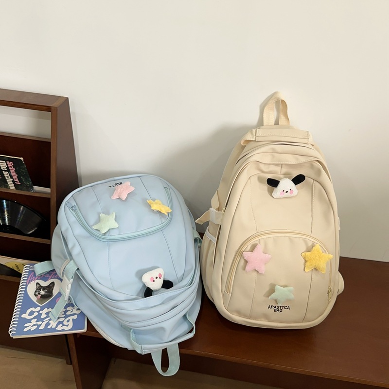 Cross-border campus schoolbags, junior high school girls' backpacks, cute travel bags for girls, large-capacity backpacks for high school and college students details Picture
