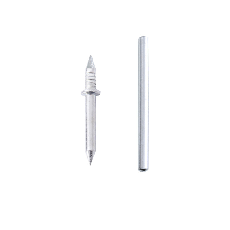Wholesale skirting board seamless nails, two-end pointed fixed nails, double-edge sealed nails without holes, sleeve iron nails, woodworking sheep horn nails Item Picture