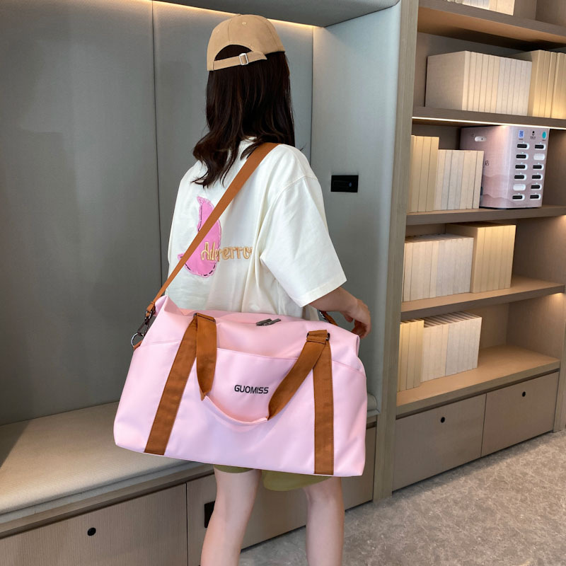 Cross-border travel bag, large-capacity women's hand-held bag, portable dry and wet separation fitness bag, light luggage bag Specification drawing