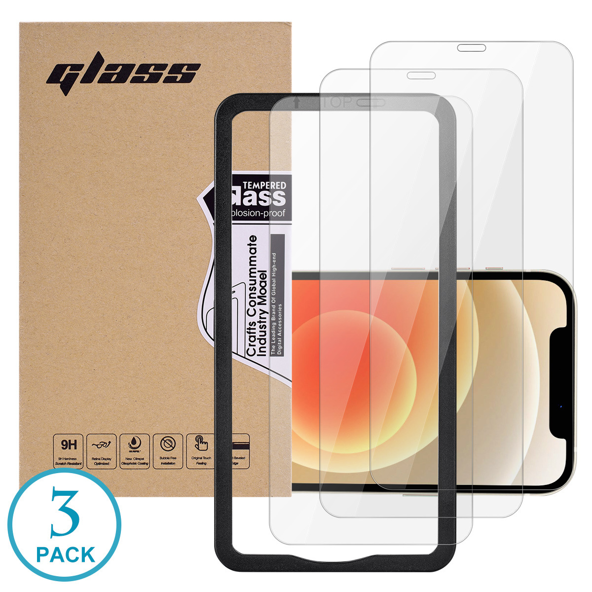 Applicable to iPhone17pro max tempered film, 17pro Apple 16 high-definition film, 15pro full-screen film, 14 anti-peeping film Specification drawing