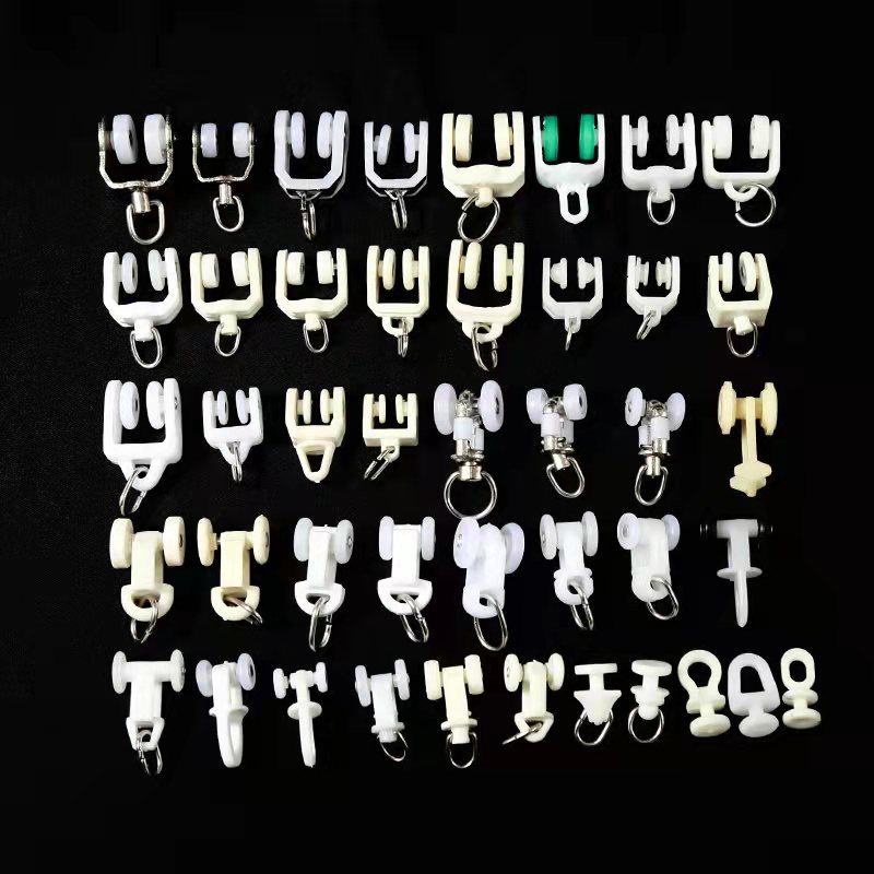 Direct sales from the manufacturer of curtain pulleys, curtain accessories, track pulleys, old-fashioned straight rails, curved rails, wheels, and roller wheels details Picture