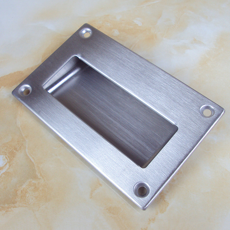304 stainless steel concealed handle, invisible built-in drawer handle, modern and simple sliding door handle, industrial handle details Picture