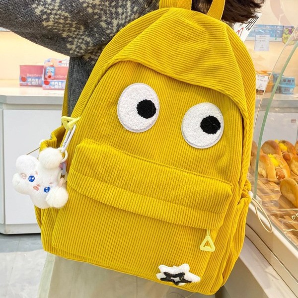 New cartoon lightweight backpack for women, large-capacity ultra-light student schoolbag, plush girl, cute and fashionable backpack for women full figure