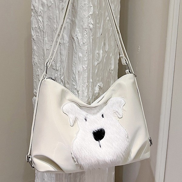 Casual Bear ins underarm small bag, simple backpack, school-style commuter shoulder bag, tote bag, Korean version single-shoulder bag Specification drawing