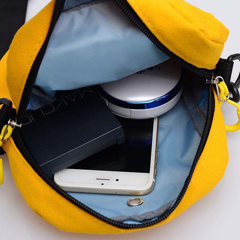 2019 Canvas small bag for Women, new trendy Korean style creative fashion crossbody bag, student single-shoulder bag, girl small crossbody bag Application Scenario