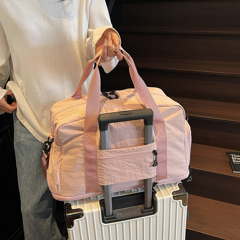 2025 New large-capacity travel bag, women's short business trip extended luggage bag, men's lightweight waterproof storage fitness bag Specification drawing