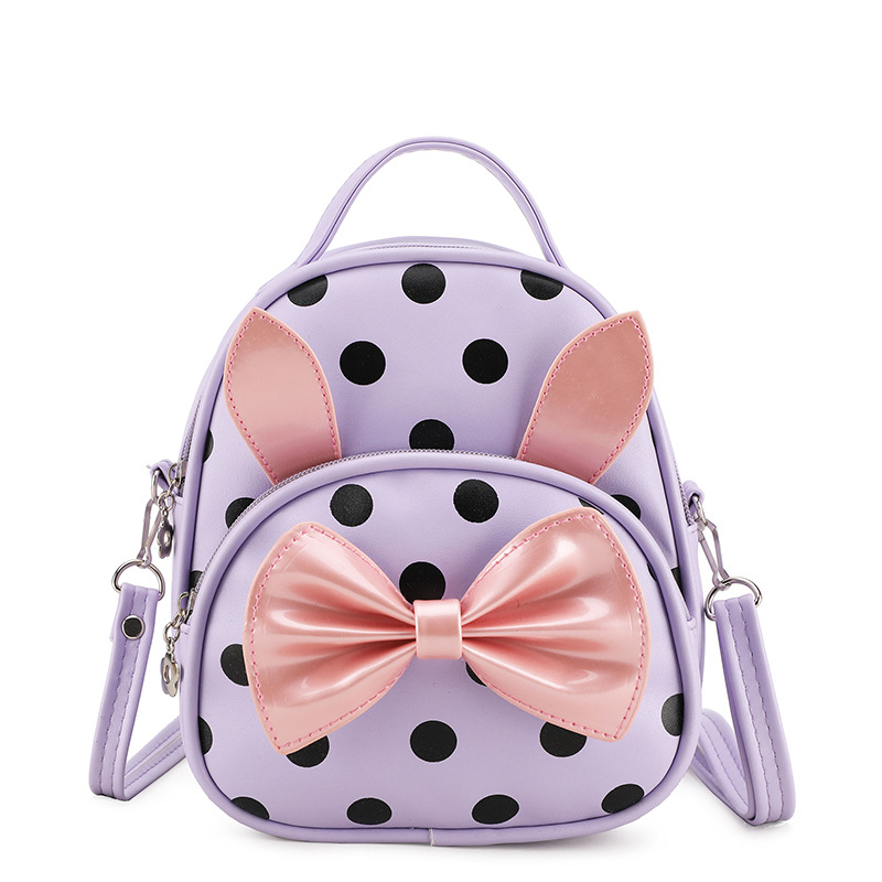 2019 New children's mini backpack, cartoon cute rabbit bow, single-shoulder crossbody bag, princess backpack Application Scenario
