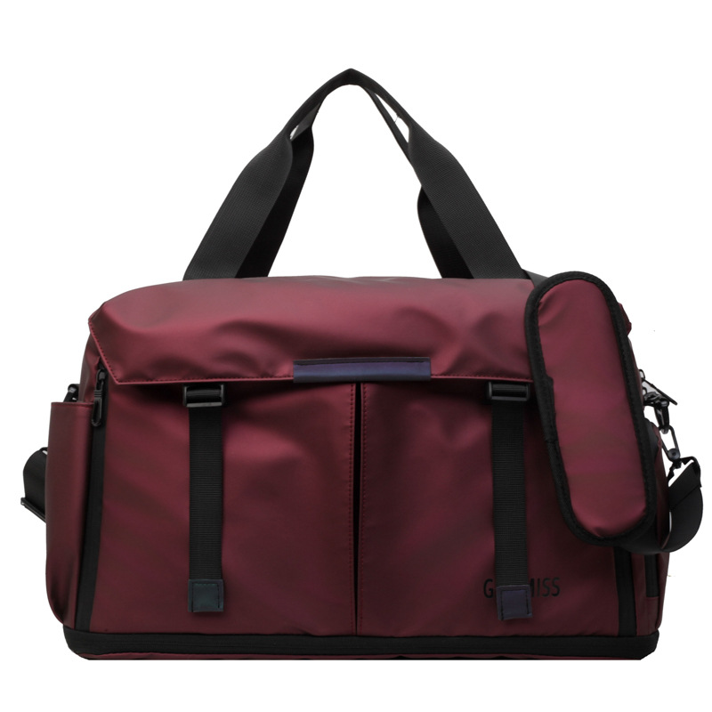 Cross-border simple large-capacity travel bag, hand-held crossbody sports, swimming and fitness bag, dry and wet separation expansion storage bag Item Picture