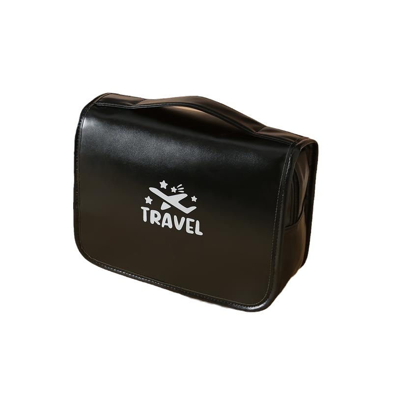 New PU hook toiletry bag, light luxury makeup bag, dry and wet separation storage bag, travel portable storage bag, toiletry bag Item Picture