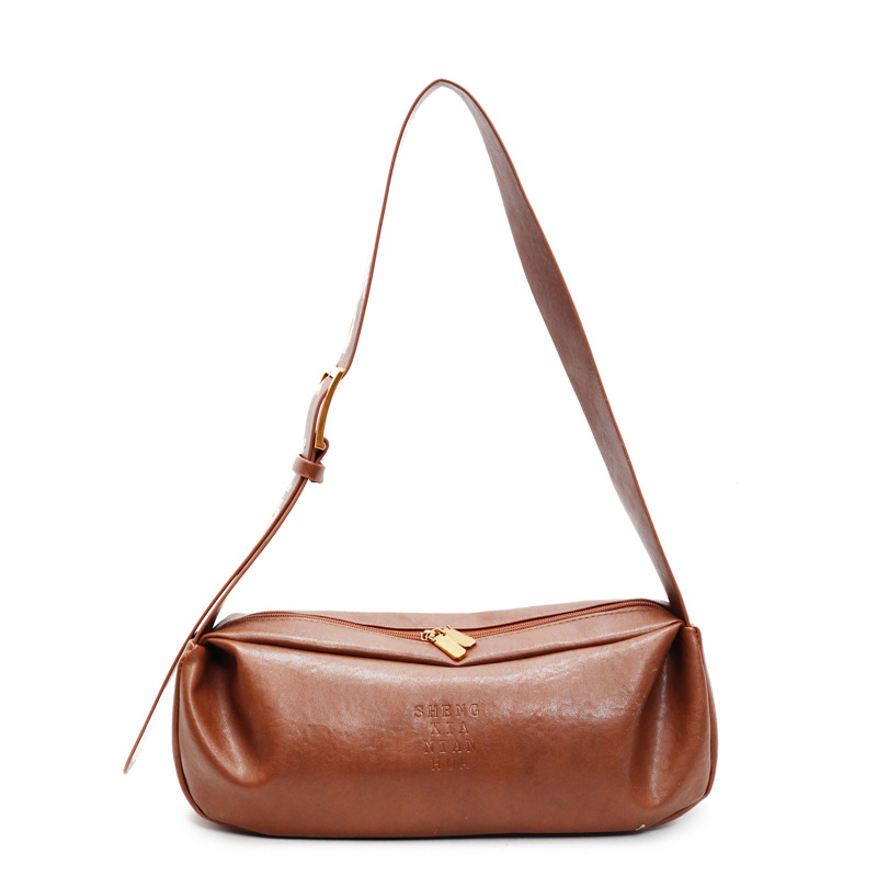 Fashionable and simple underarm bag for women, 2025 new spring commuting single-shoulder soft leather crossbody bag Item Picture