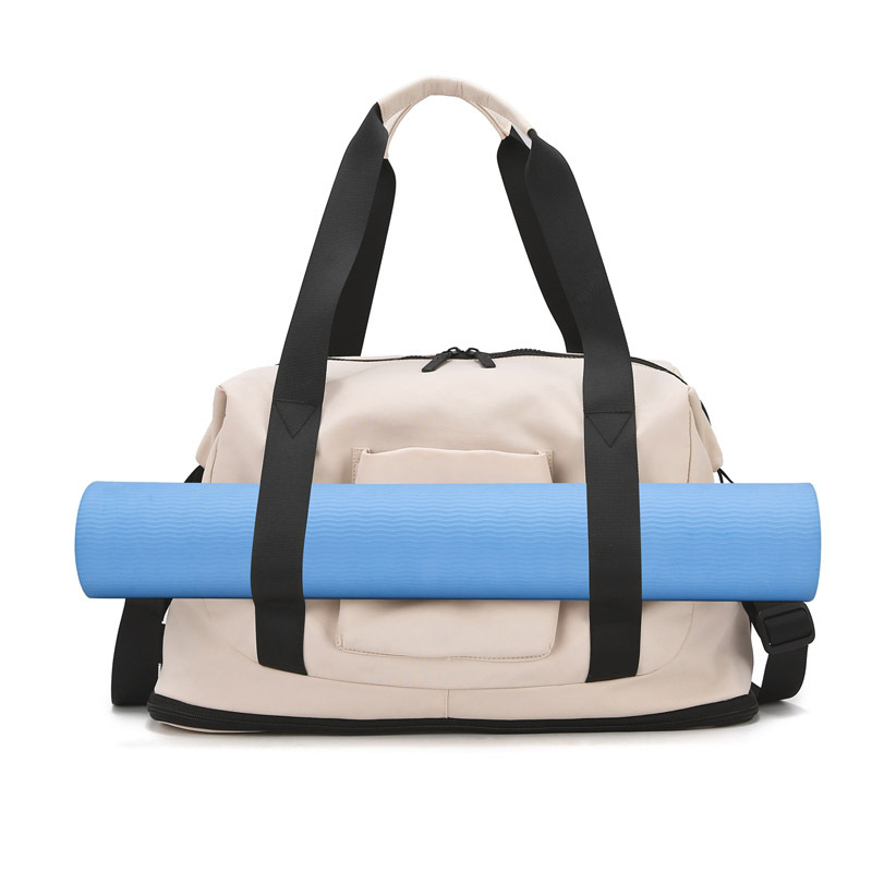 Expandable multi-functional fitness bag, yoga mat that can hold, portable exercise training bag, dry and wet separated short-distance travel bag Item Picture