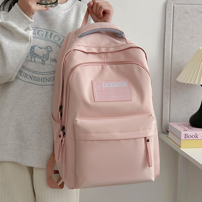 Korean InS-style versatile college student schoolbag, Japanese-style campus backpack for junior and senior high school students, large-capacity backpack details Picture