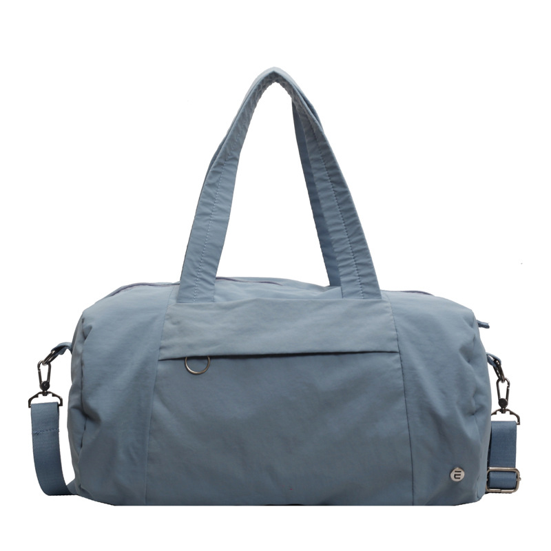 Lightweight and large-capacity Korean-style fitness bag, single-shoulder bag for men's and women's sports yoga training, simple storage bag for travel and outings Item Picture