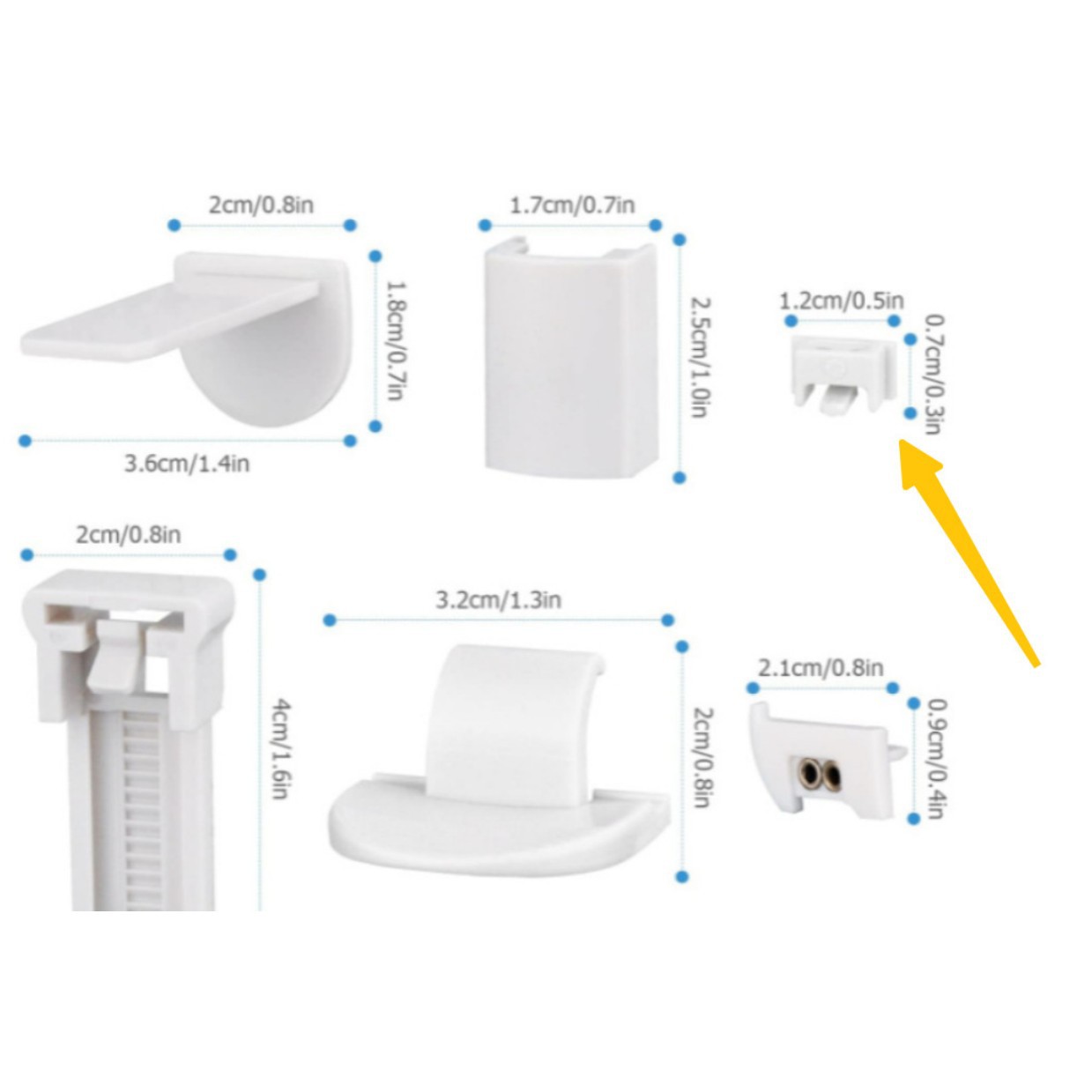 Factory direct sales of pleated curtain accessories, curtain accessories 20mm pleated curtain C-shaped bracket pleated curtain accessories Application Scenario