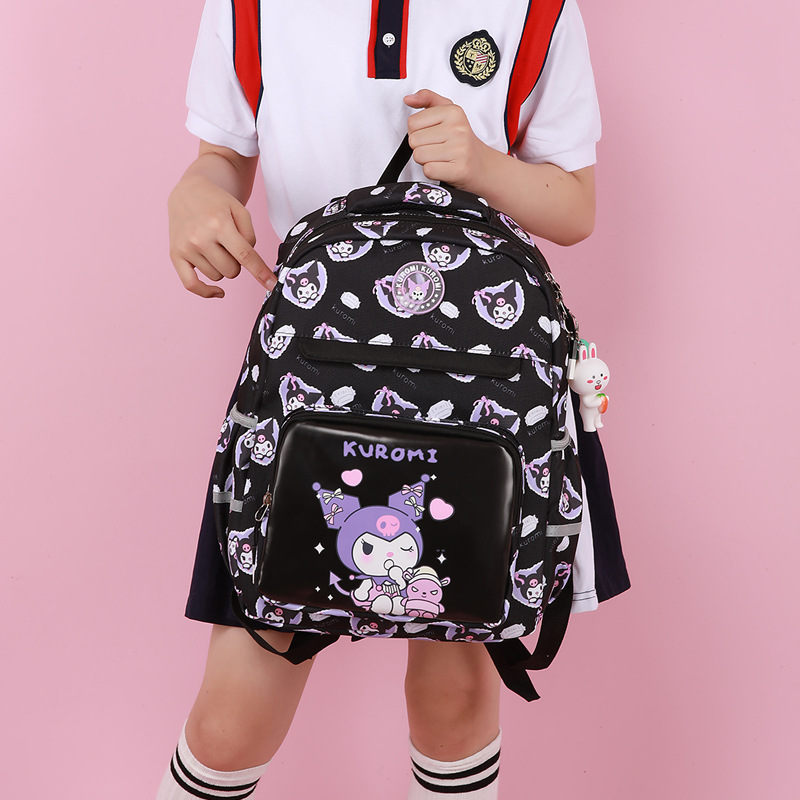 New children's travel and study bags: Cute cartoon backpack for girls in junior high school, large capacity backpack Application Scenario