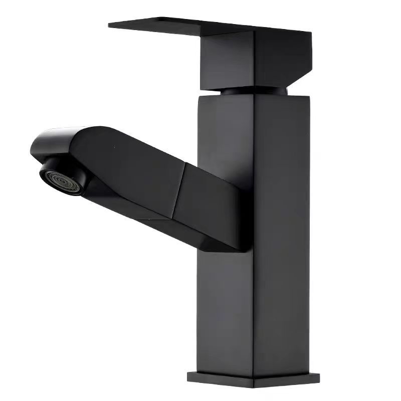 Washbasin pull-out faucet, hot and cold bathroom, black washbasin, washbasin under the washbasin, retractable faucet Item Picture