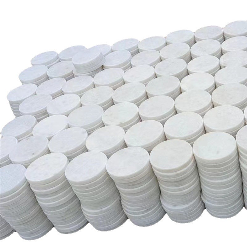 White regular round pieces of painting stones are in stock. Oval-shaped regular flat stones and pebbles are available for DIY painting rough stones Item Picture