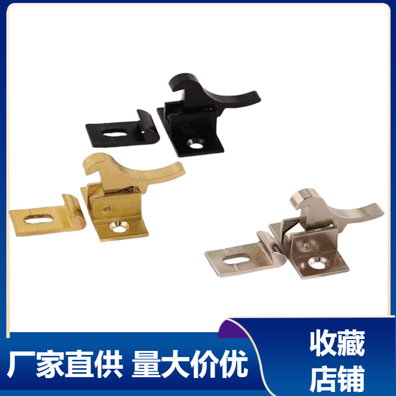 Chinese-style bird door lock, indoor bedroom, household door, pure copper door lock bolt, two-piece brass silent wooden door lock buckle full figure